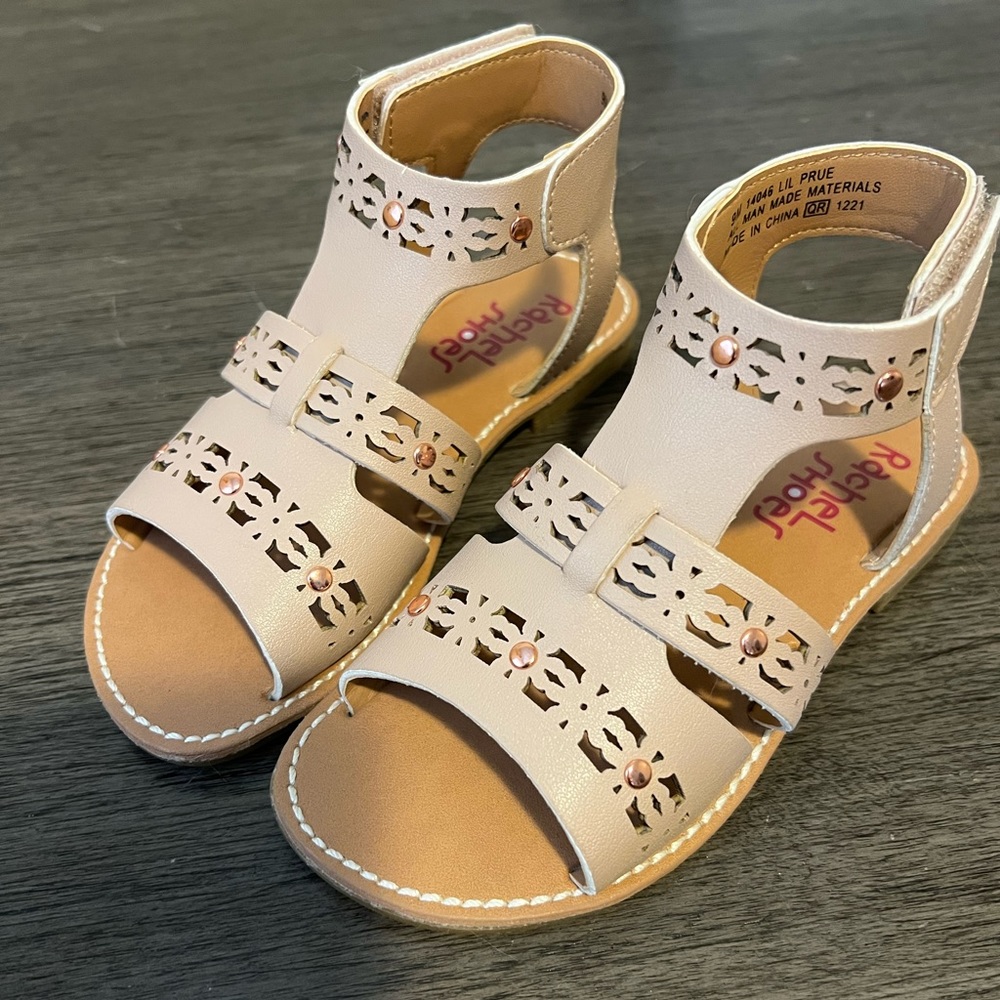 Rachel Shoes Lil Prue Toddler Girls Gladiator/Sandals in Blush. Size 9 Toddler